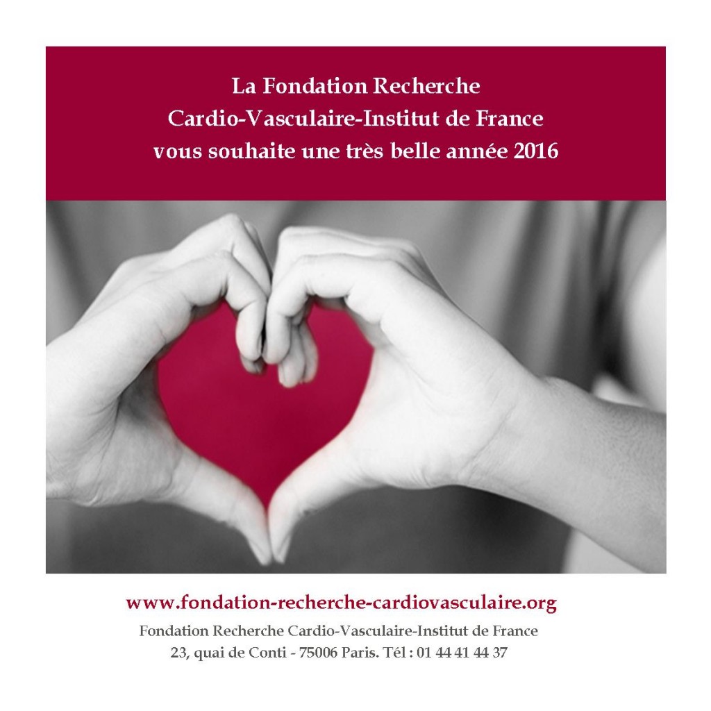 Voeux Fondation Recherche Cardio Vasculaire 2016 version 2